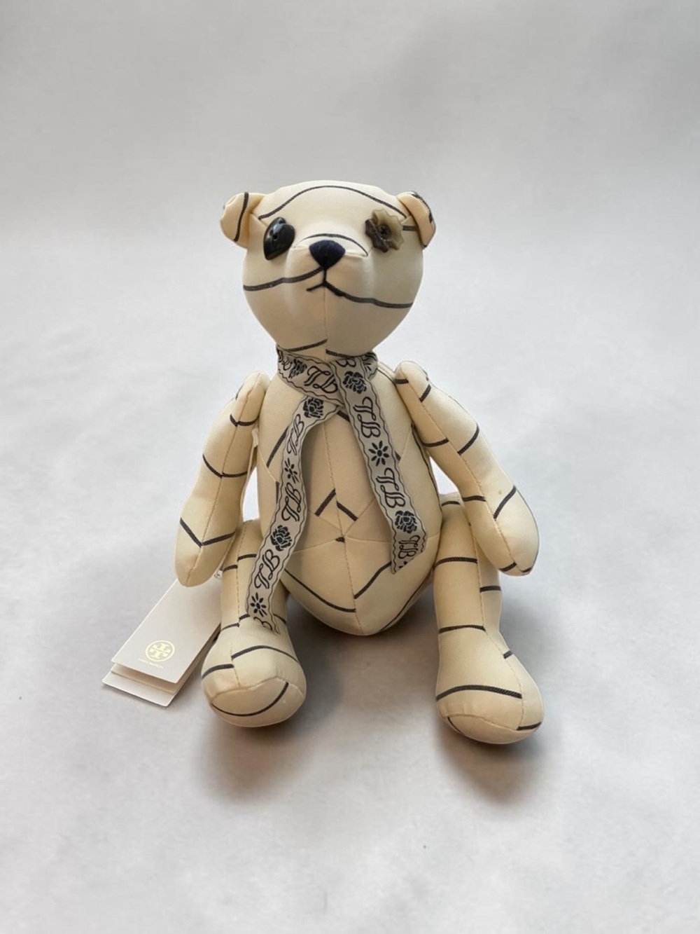 TORY BURCH Navy Stripe Limited Edition Teddy Bear NWT